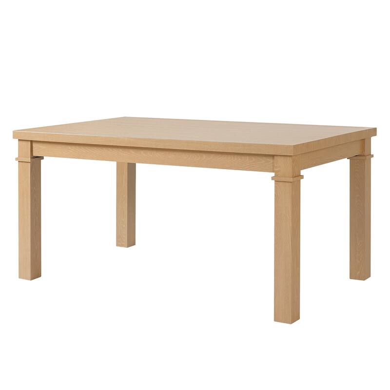 6-Piece, Modern Dining Table Set, Rectangle Kitchen Table with 4 Upholstered Chairs and 1Bench, for Dining Room and Kitchen