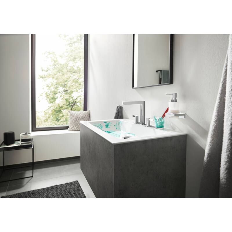 Hansgrohe 76034 Finoris 1.2 GPM Widespread Bathroom Faucet Less Pop-Up - Chrome