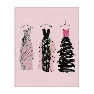 Stupell Abstract Fashion Gowns Canvas Wall Art Design By Sally Swatland