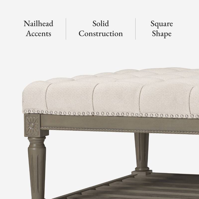 Maven Lane Mesa Square Upholstered Coffee Table