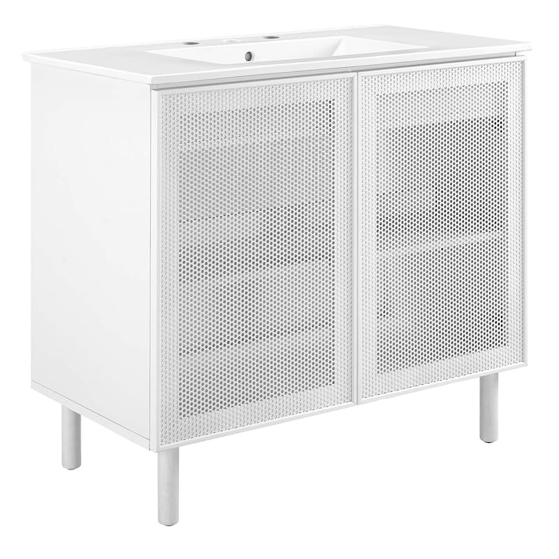 Calla 24" Perforated Metal Bathroom Vanity