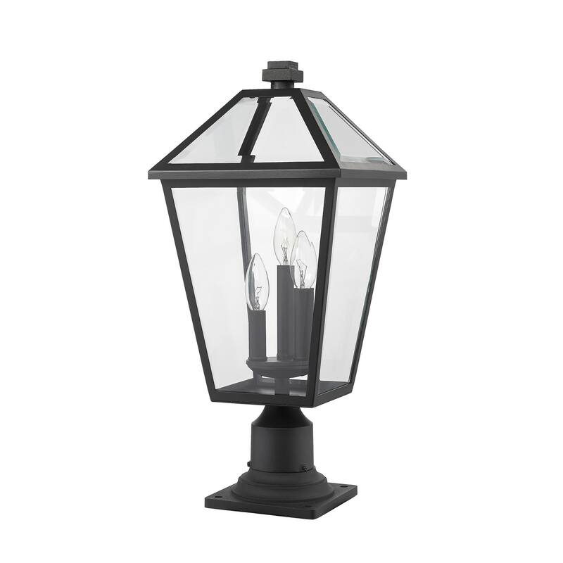 Z-Lite Talbot 3 Light 22" Tall Outdoor Pier Mount Post Light