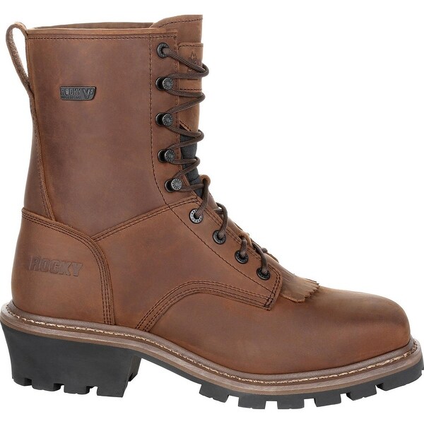 rocky square steel toe boots
