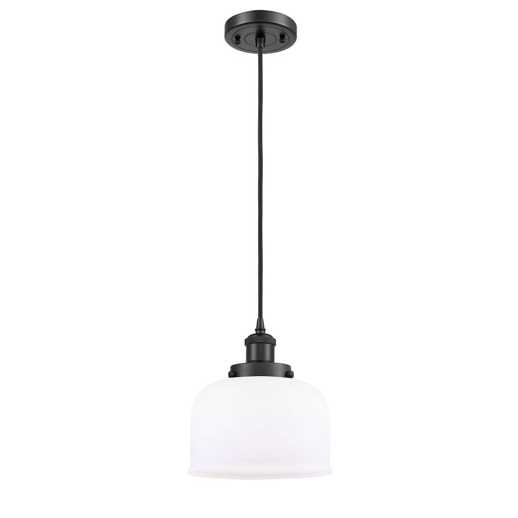 Innovations Lighting Large Bell 8" Wide Mini Pendant - Cord Hung