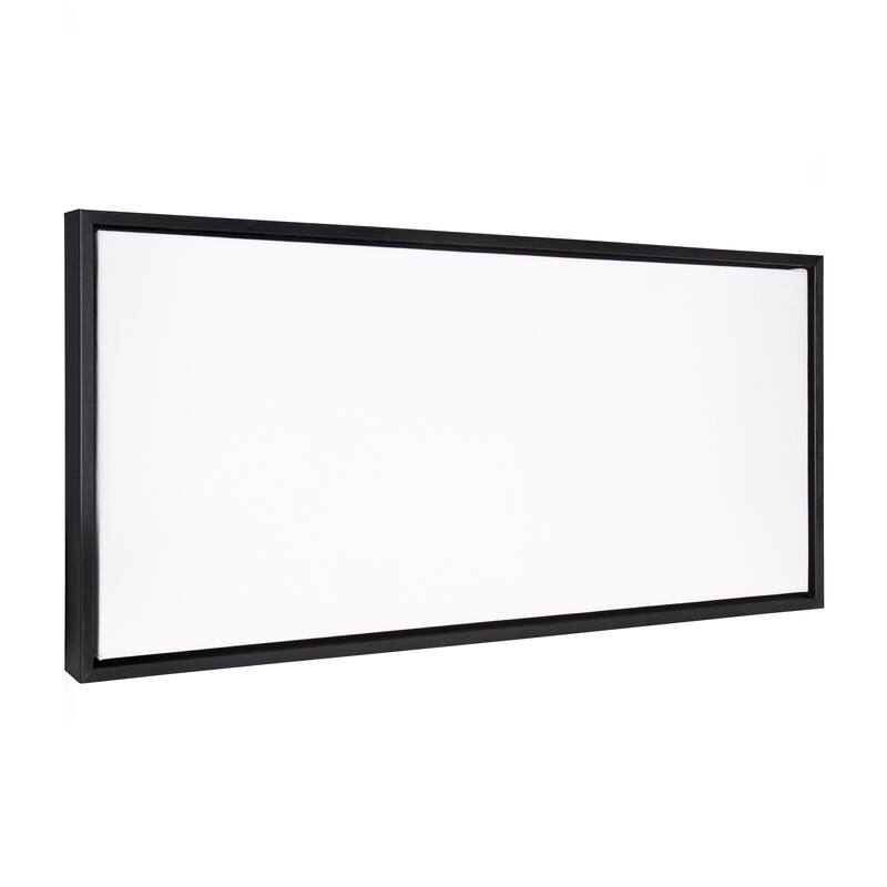 Kate and Laurel Sylvie Blank Framed Canvas - 18x40 - Black