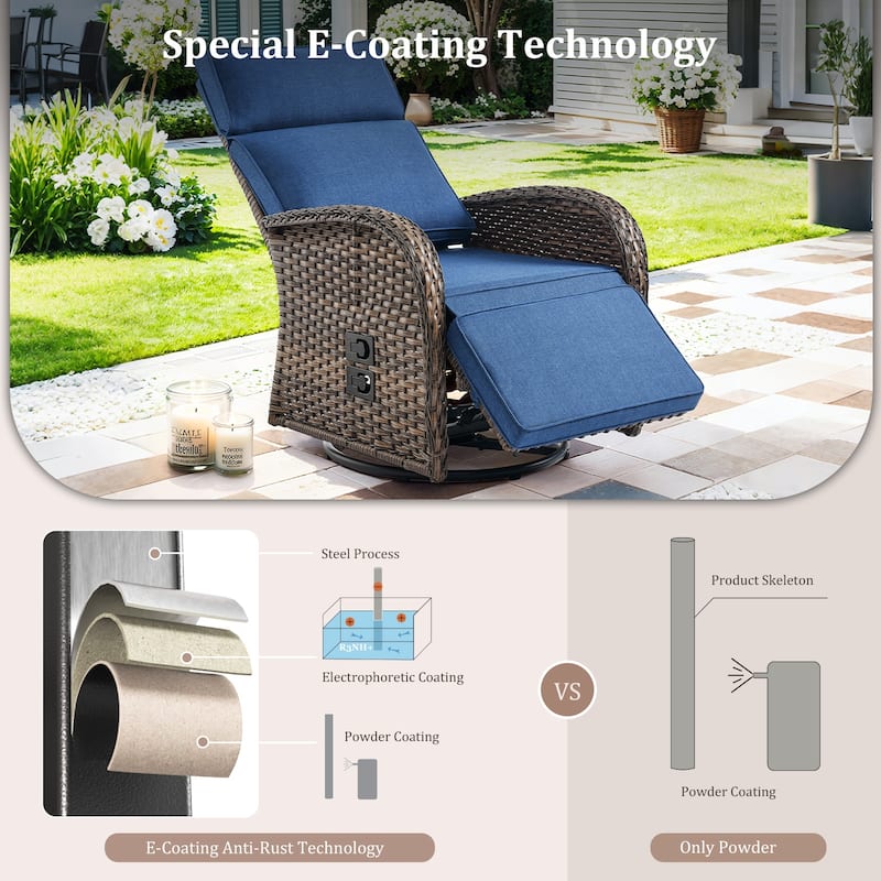 Pocassy Versatile Outdoor Recliner Chair