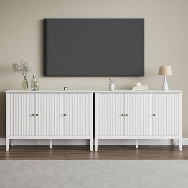 Modern 3-Door Cabinet with Adjustable Shelves