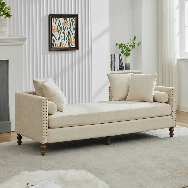 Comfortable Upholstered Chaise Lounge with Various Features for Relaxation