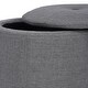 preview thumbnail 4 of 23, Copper Grove Fabric Upholstery Cylindrical Storage Ottoman