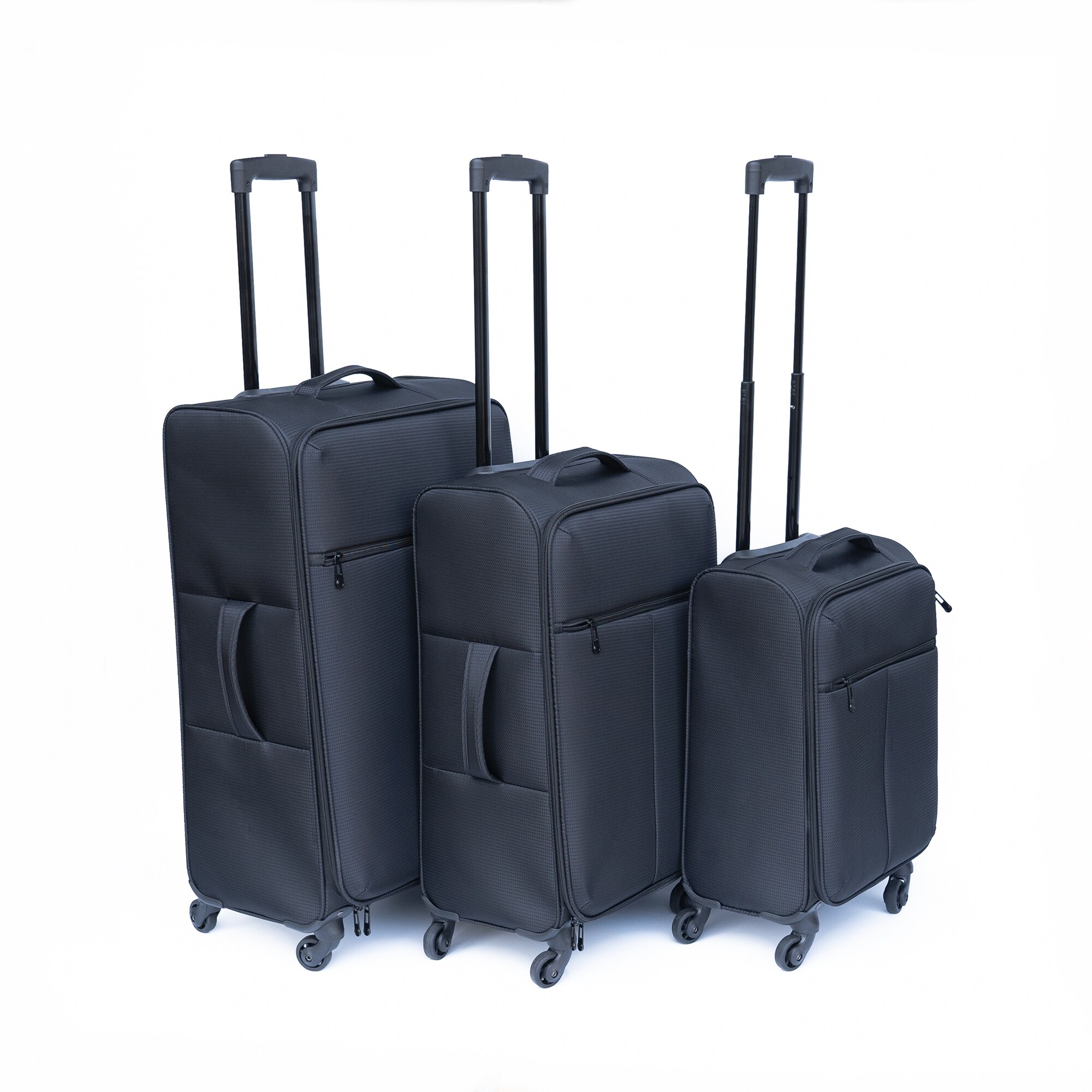 Durable Softside 3 Piece Luggage Set with Combination Lock