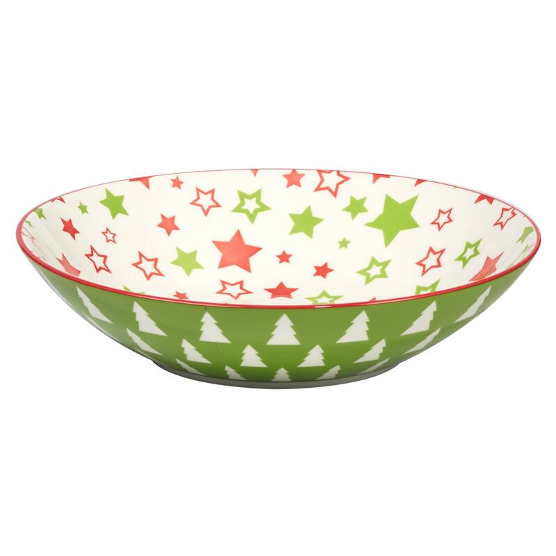 Certified International Holiday Fun 40 oz. Soup Bowls, Set of 6 Assorted Designs - 40 oz.