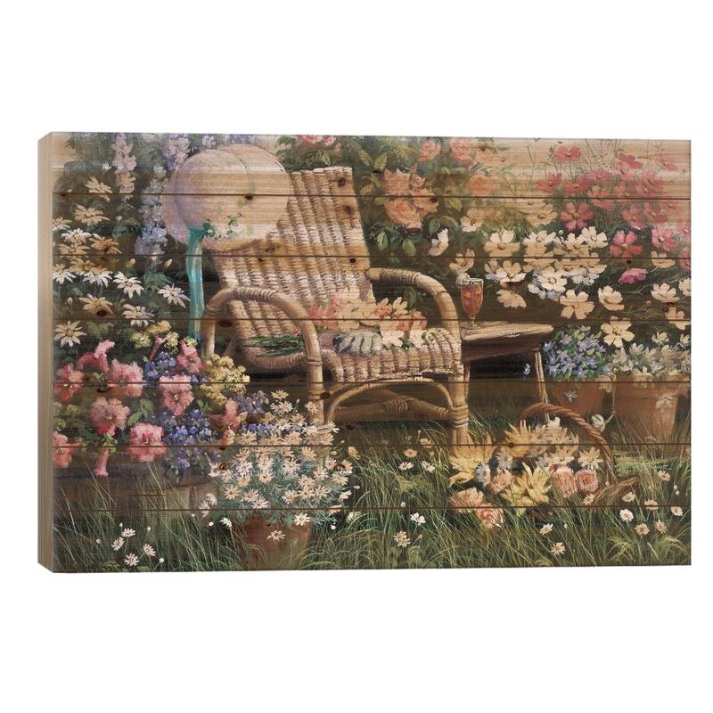 Dreams Of Spring Print On Wood by Peter Motz - Multi-Color - 26x40x1.5