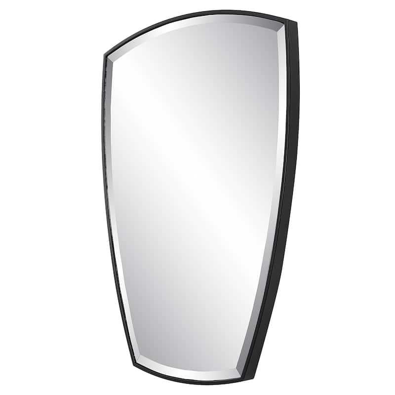 Uttermost Crest Curved Iron Mirror - 25"W X 36"H X 2"D