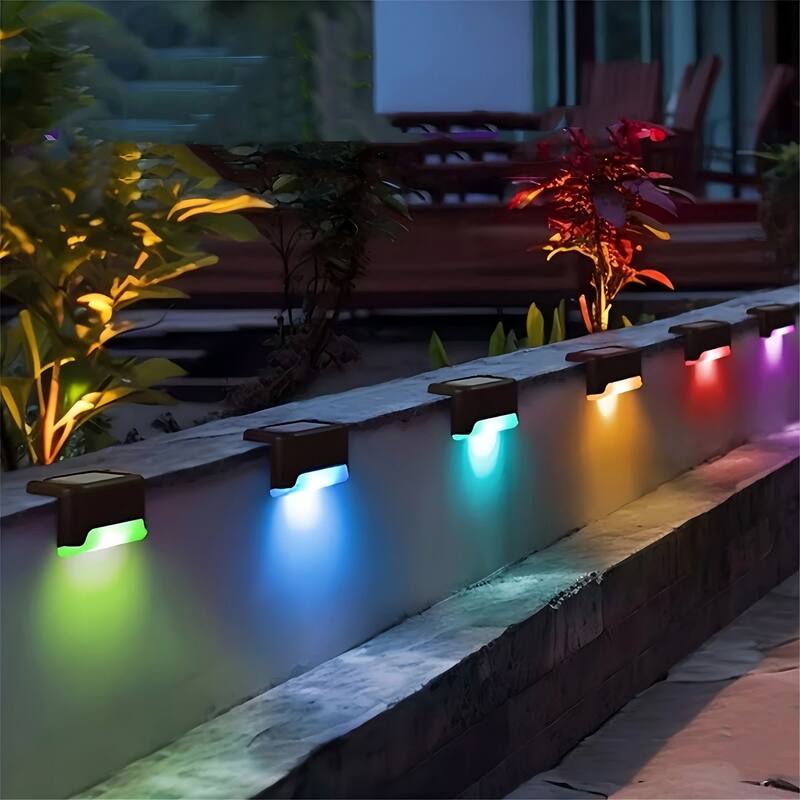 RGB light-32PCS Led Solar Deck Light - Black
