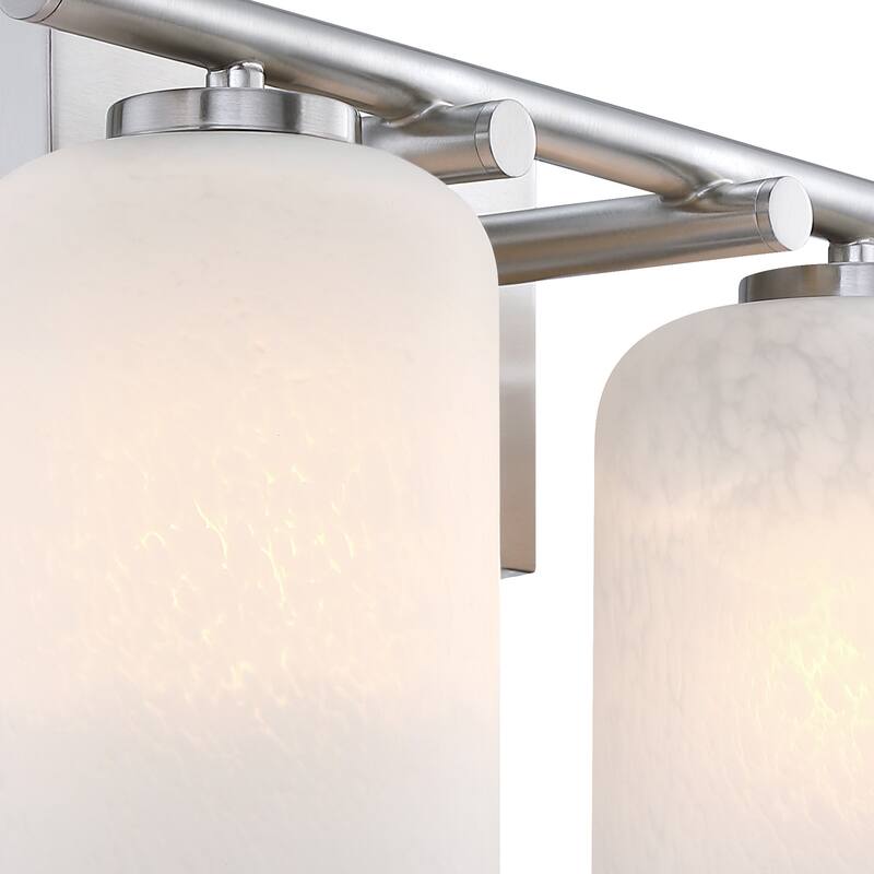 Bluestone Ridge 16 in. 2-Light Brushed Nickel Vanity Wall Light for Bathrooms - 5