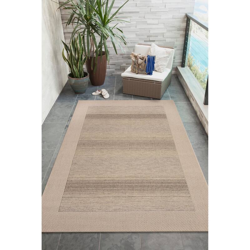 Liora Manne Riviera Border Indoor/Outdoor Area Rug
