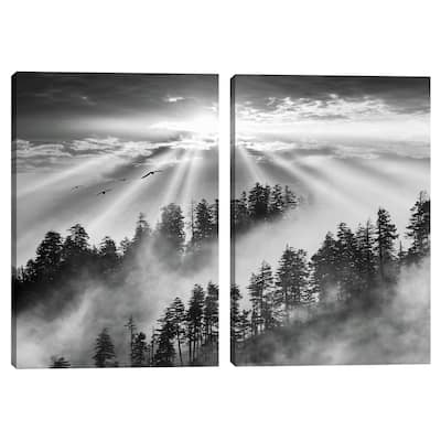 Mountain Sunrise 13 Part I & II by Monte Nagler Canvas Art Prints