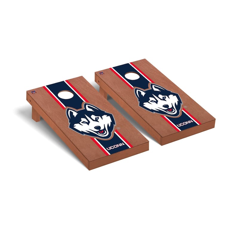 Connecticut UCONN Huskies Rosewood Cornhole Board Set