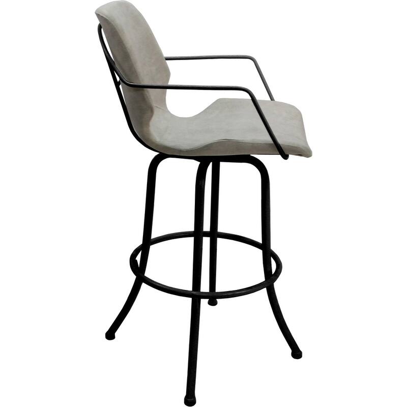 Asheville Swivel Counter 26", 30" or Extra Tall 34" Metal Bar Stool