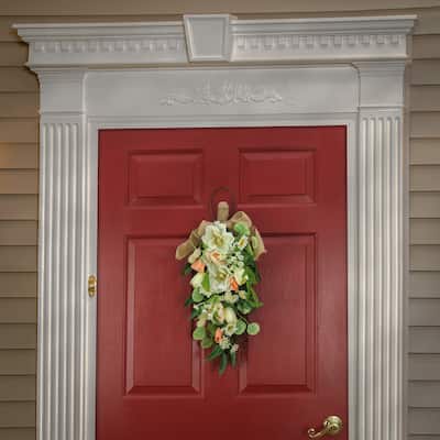National Tree Company 26 in. Tulips, Poppies, and Buttercups Swag