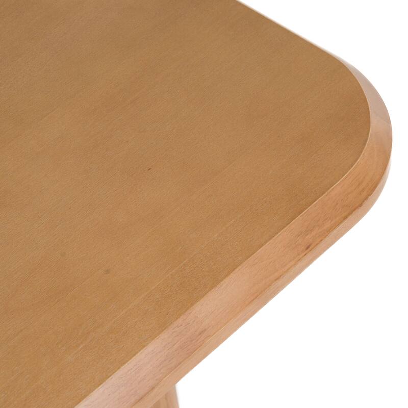 Modrest Rhea Modern 87" Natural Acacia Rectangular Dining Table - Beige