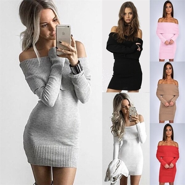 hot sweater dress