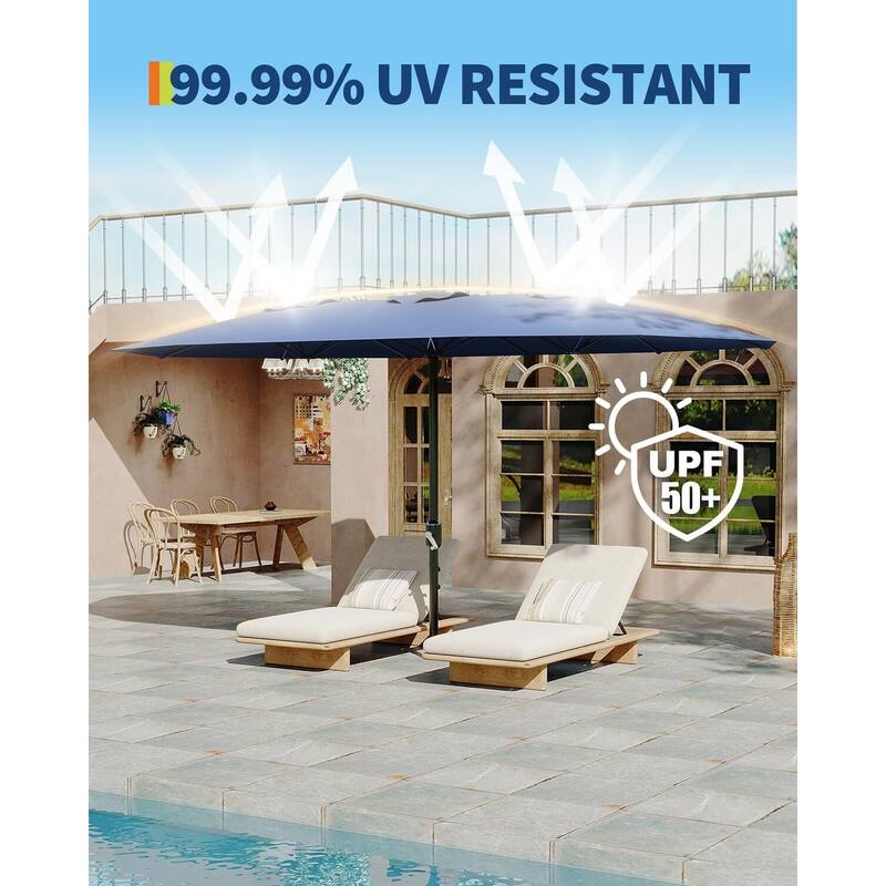 Coromose 13ft Large Patio Umbrella, for Pool Deck Garden Backyard