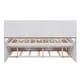 preview thumbnail 42 of 43, Full Size Wooden Captain Bed with Built-in Bookshelves, 3-Storage Drawers, and Trundle, Light Grey, Classic Style Bed Frame