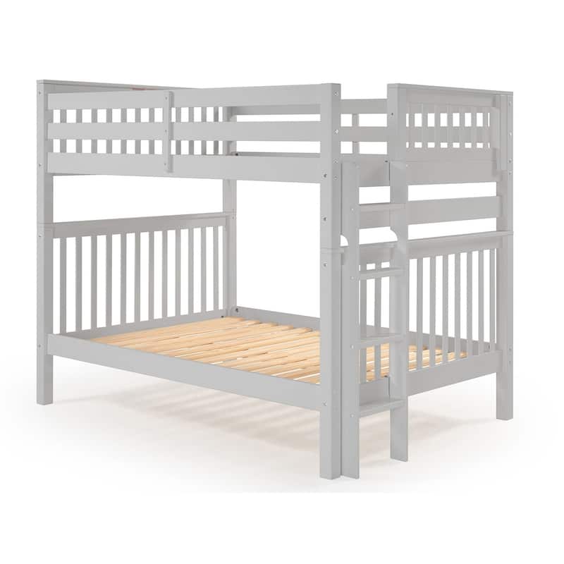 Taylor & Olive Trillium Full over Full Bunk Bed with End Ladder