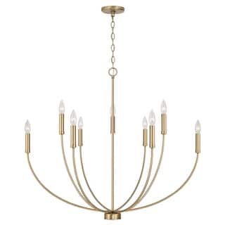Ansley 9-Light Chandelier - 35.25"W x 32.50"H