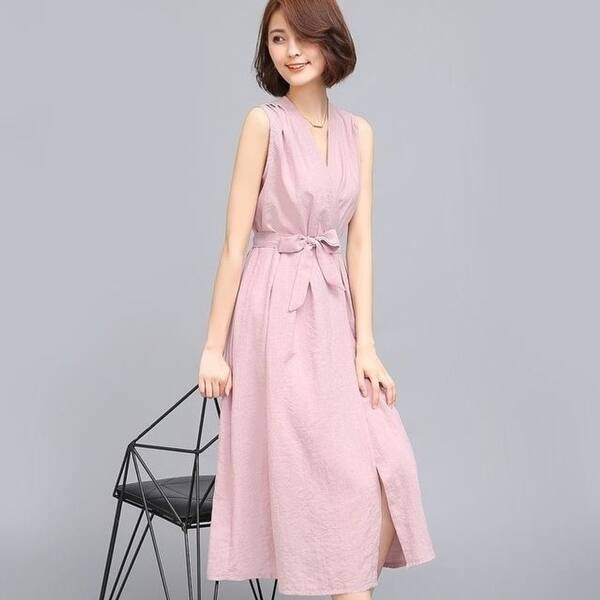 Shop 3 Colors Women S Summer Sleeveless Long Dress Women Long