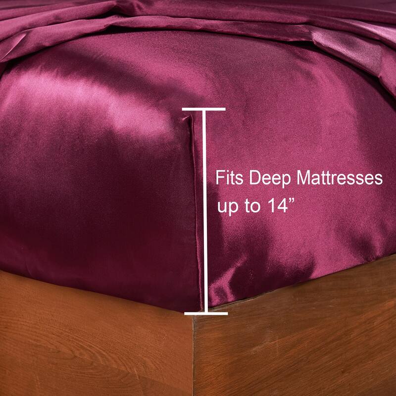 Remembrance Satin 4-piece Bed Sheet Set