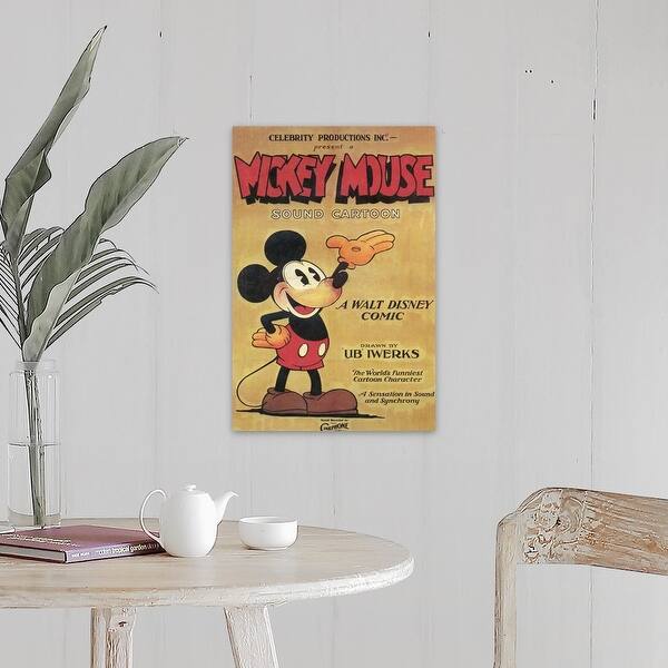 Shop Mickey Mouse 1930 Canvas Wall Art Overstock 24132879