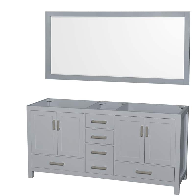 Wyndham Collection WCS141472DUNOM70 Sheffield 72" Free Standing Double