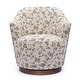 preview thumbnail 16 of 20, Skyla Boucle Swivel Chair Beige