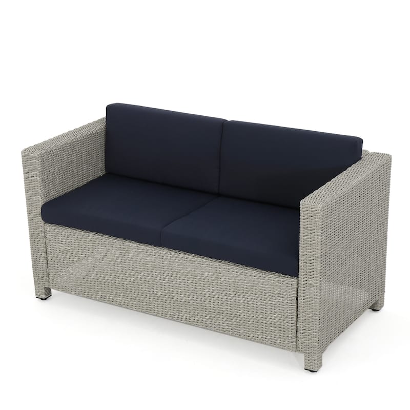 Puerta Outdoor 4-piece Patio Chat Set by Christopher Knight Home