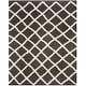 preview thumbnail 72 of 118, SAFAVIEH Dallas Shag Melahat Trellis 1.5-inch Thick Rug 8' x 10' - Dark Grey/Ivory - Rectangle