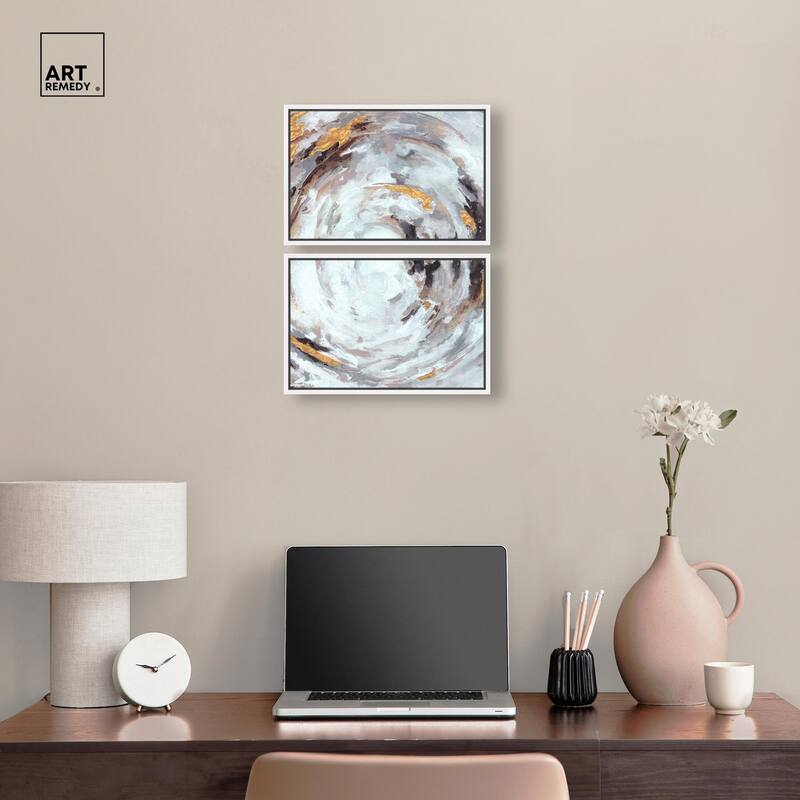 Cyclone Art Canvas Set of 2 by Art Remedy