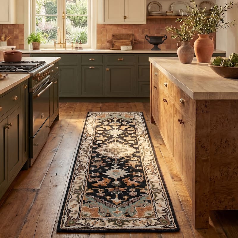 SAFAVIEH Handmade Heritage Carrol Traditional Oriental Wool Rug