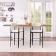 preview thumbnail 1 of 0, Modern Metal Upholstered Bar Stool with Ergonomic Support by GDFStudio Set of 2 - Beige