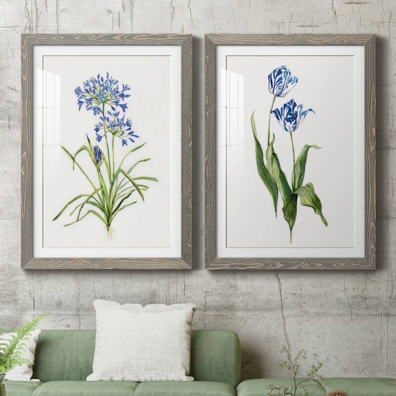 Blue Lively Botanical I-Premium Framed Print - Ready to Hang - Bed Bath ...