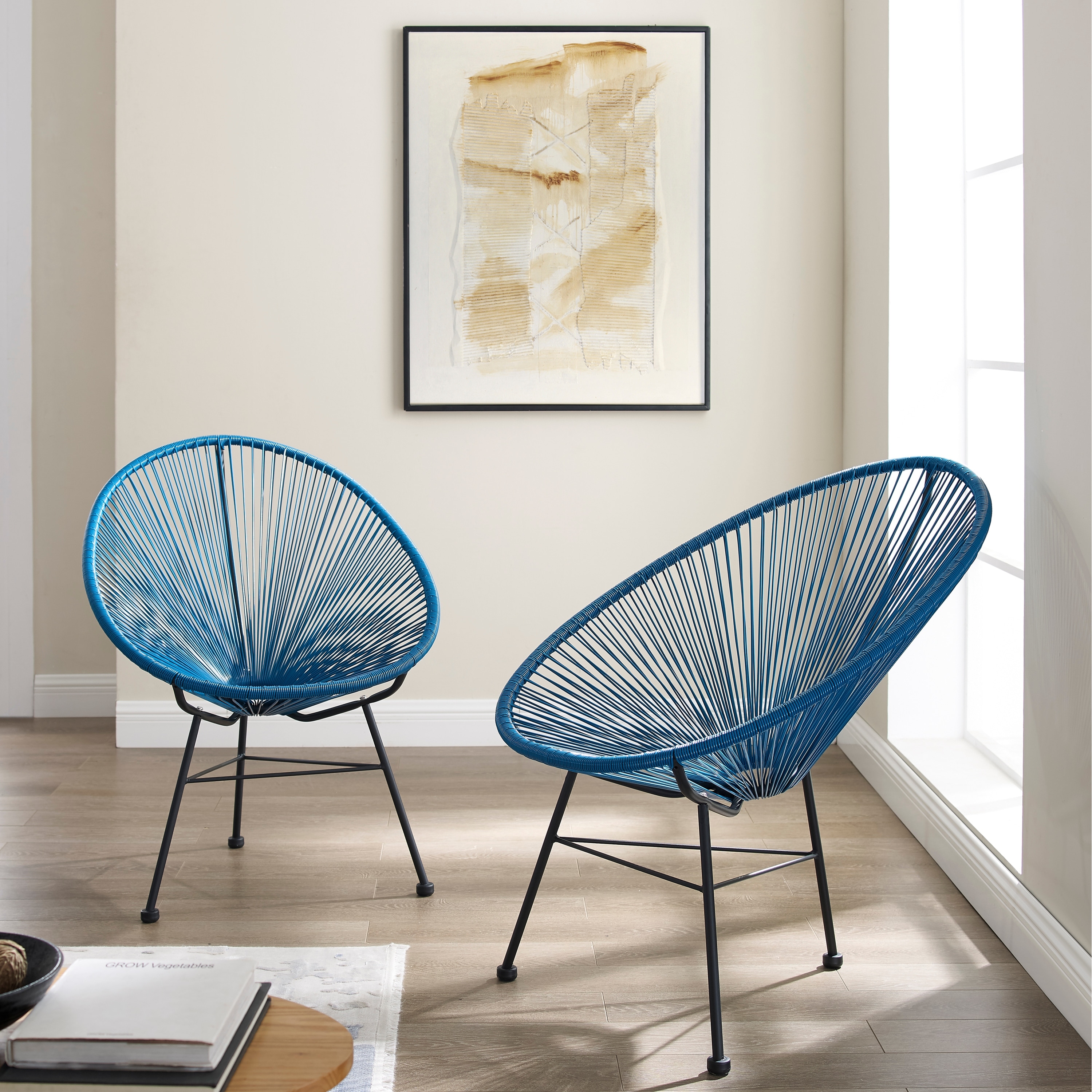 Corvus Sarcelles Acapulco Modern Wicker Bistro Chairs Set of eBay