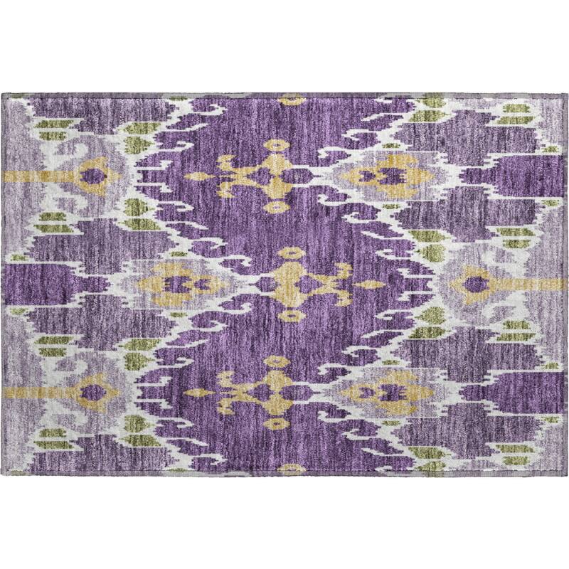 Premium Washable Super Soft Boho Ikat Mayfield Rug