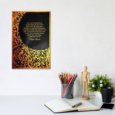 iCanvas "Maya Angelou Motivational Quote" by Adrian Baldovino Canvas Print