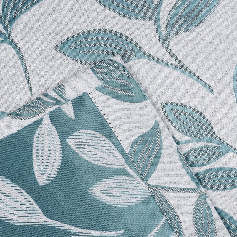 Superior Modern Bohemian Leaves Room Darkening Curtains with Grommets