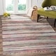 preview thumbnail 7 of 61, SAFAVIEH Handmade Rag Rug with Fringe Valborg Casual Stripe Cotton Rug with Fringe 10' x 14' - Ivory/Multi - Rectangle