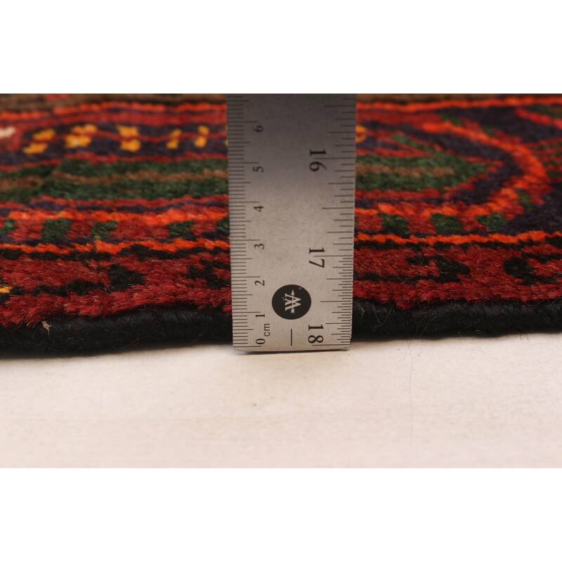 ECARPETGALLERY Hand-knotted Andelz Red Wool Rug - 4'0 x 6'8