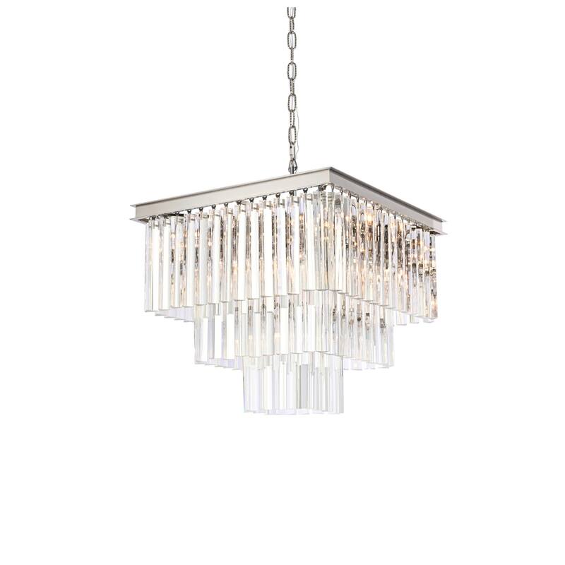 Indigo Home 21.5 inch square crystal chandelier