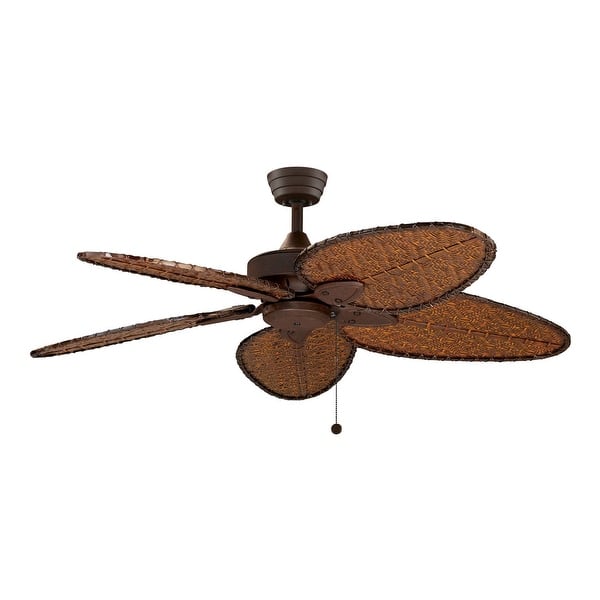 slide 2 of 7, Fanimation Windpointe 52 inch Indoor/Outdoor Ceiling Fan - Rust with Antique Narrow Oval blades