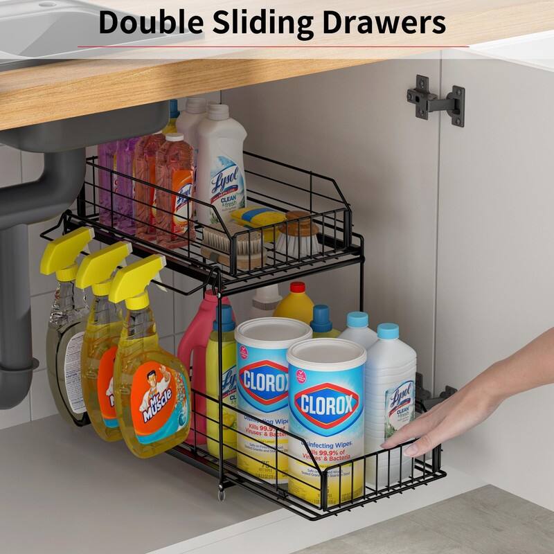 Under Sink Organizer - 14.2"D x 9.8"W x 14.5"H